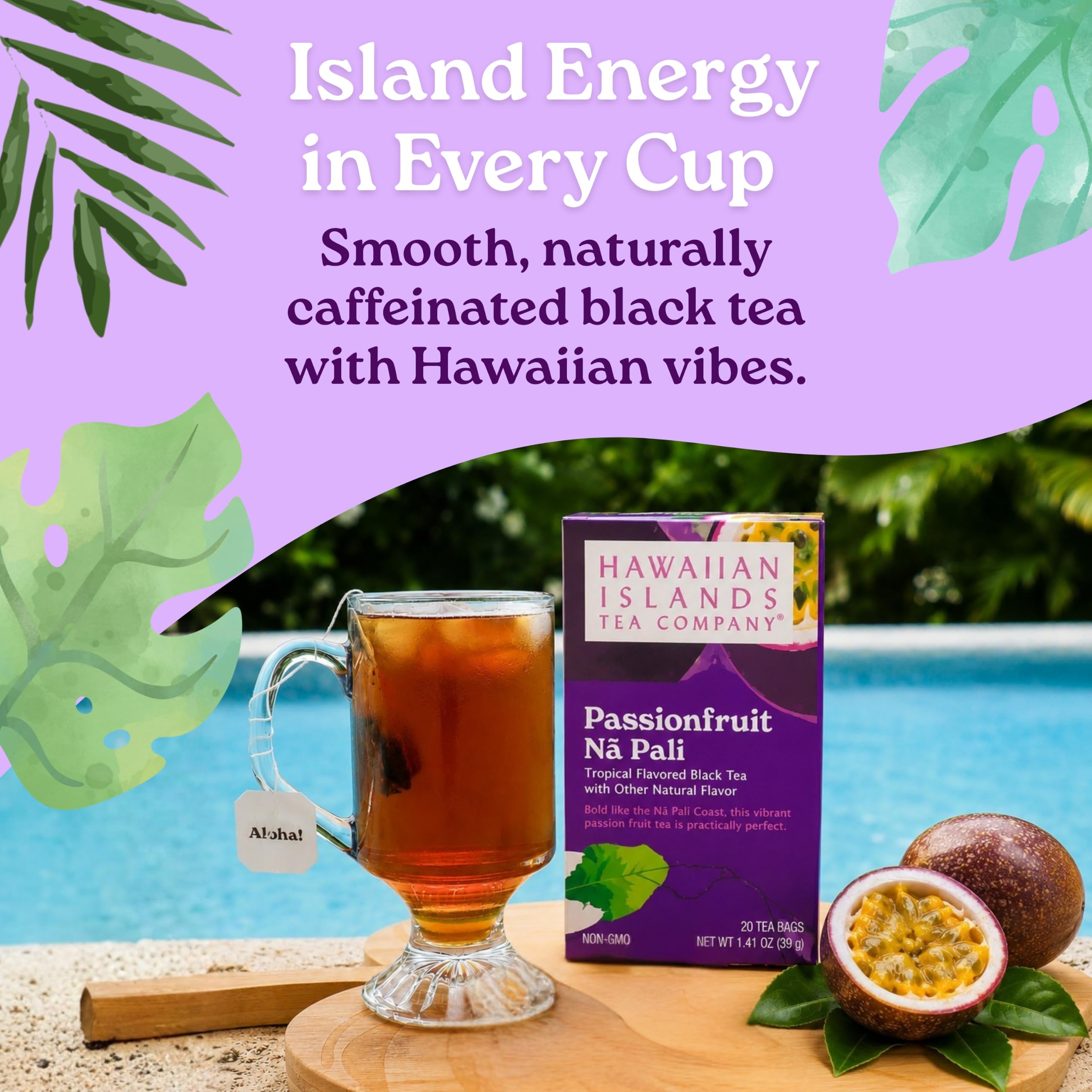 Hawaiian Islands Tea Company Marakuja Na Pali widok 3
